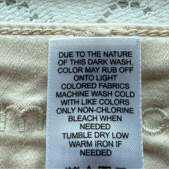 Maurices Women's Off-White Skinny Jeans cotton‎ polyester spandex blend 12 - 14 - Picture 6 of 9